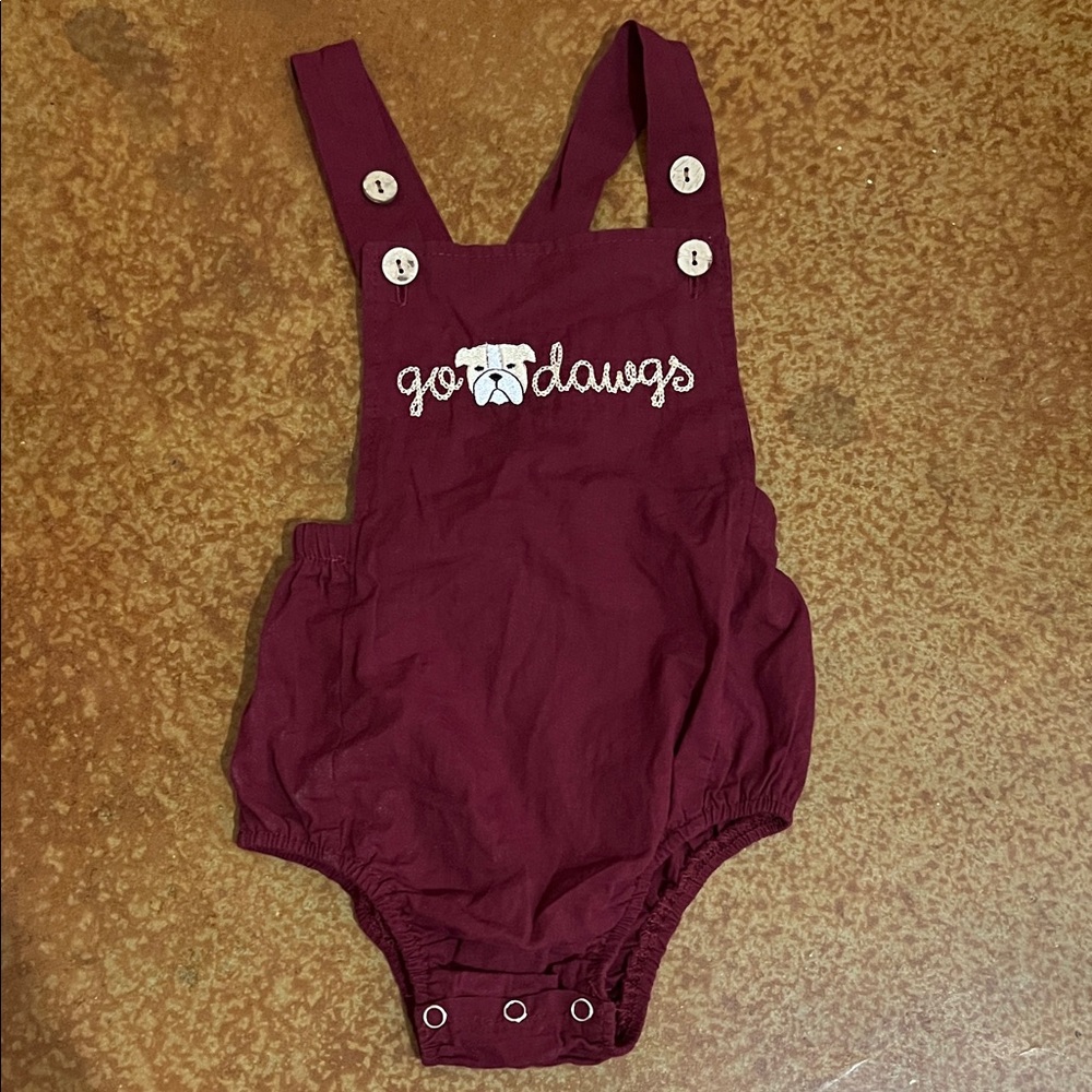 Maroon Kids Overalls